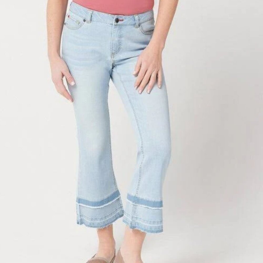 Peace Love World Light Blue Flare Jeans
